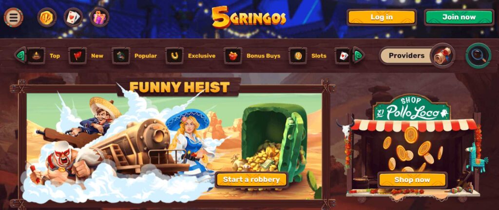 5Gringos Casino slots