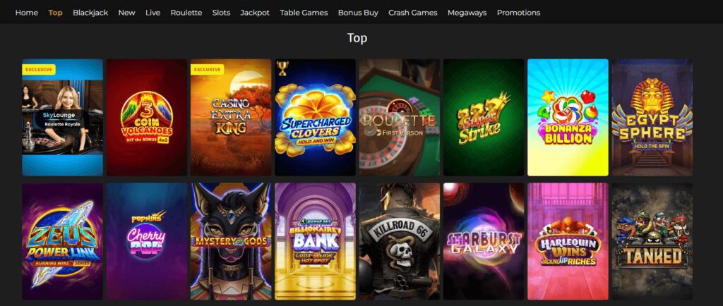 CasinoExtra games