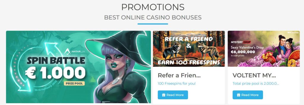 Wolfy Casino bonuses