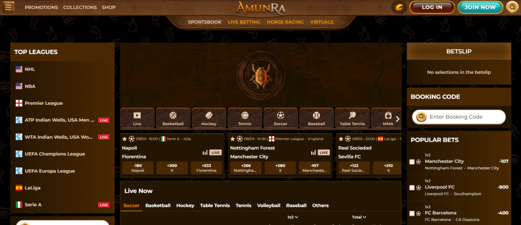 AmunRa Casino sportsbook