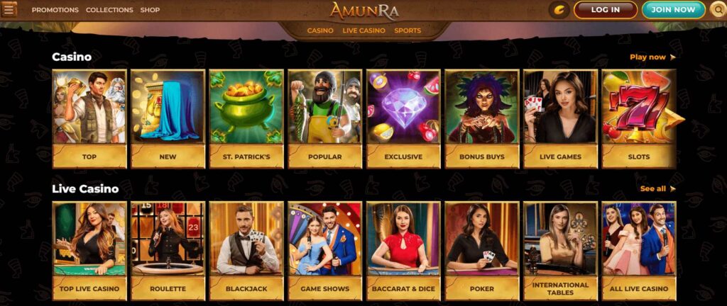 AmunRa Casino slots