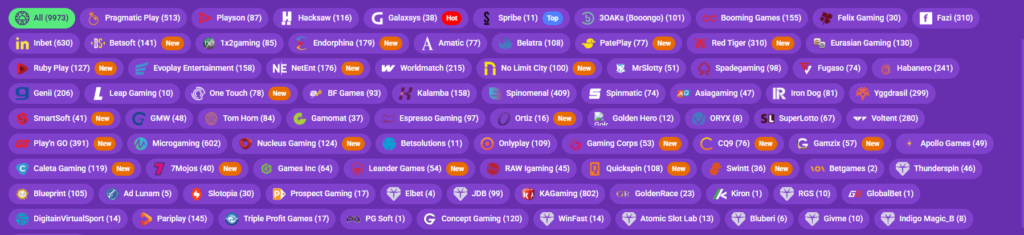 BetPlays Game providers