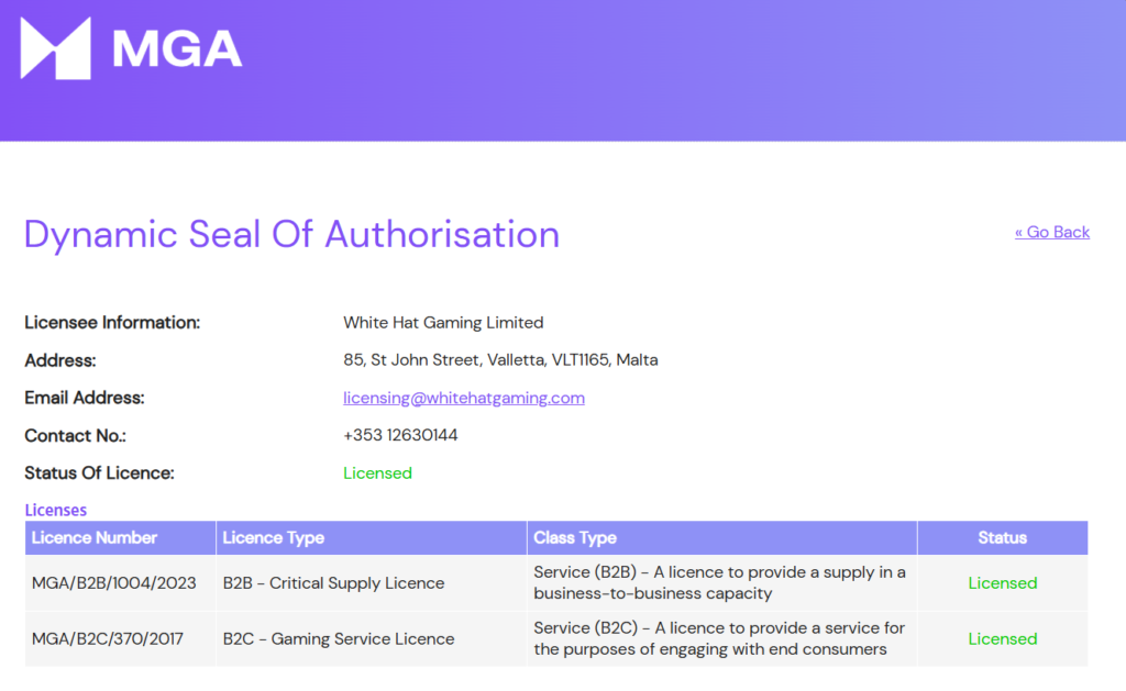 Casimba licence