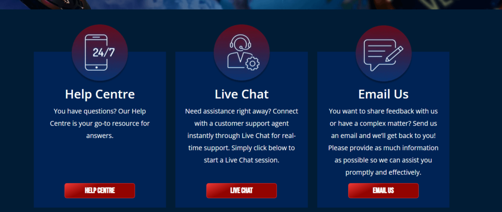 Dream Vegas customer support