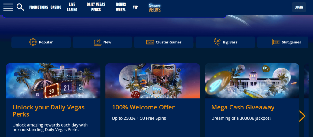 Dream Vegas design