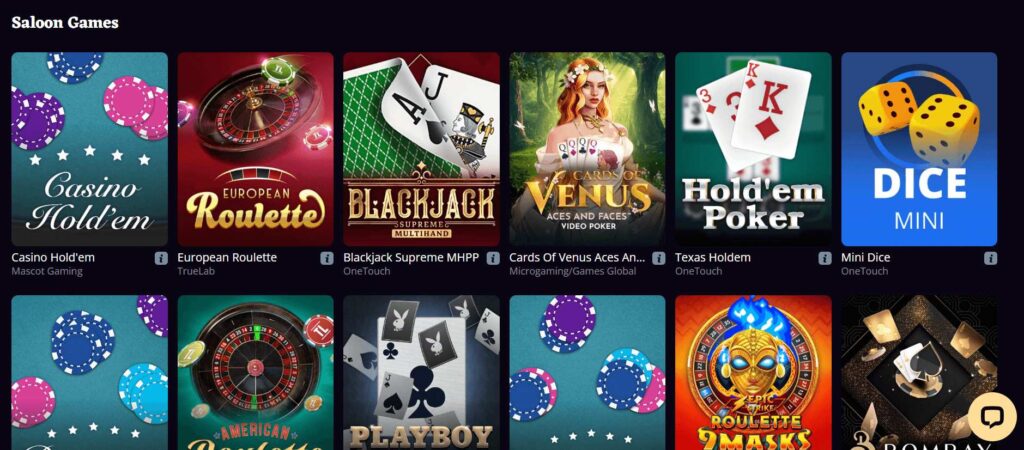 NuggetSlots Casino table games