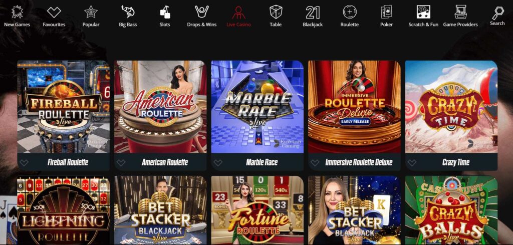 Spin Rider live casino